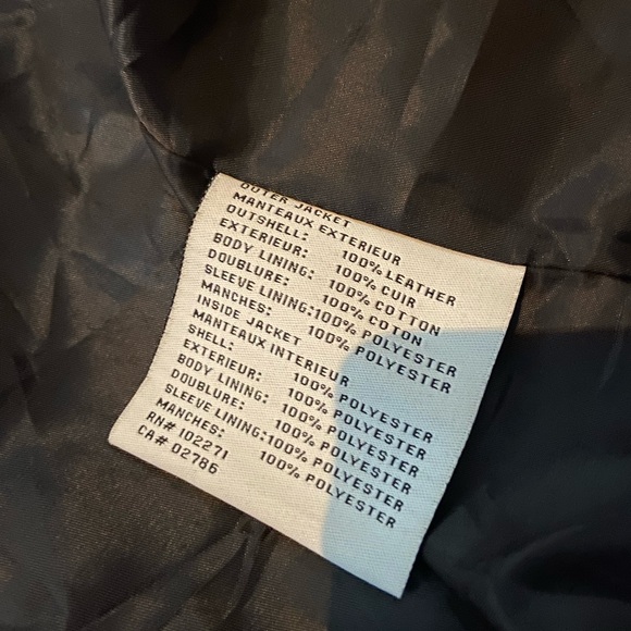 Columbia Men’s Size XXL Black Leather Jacket Full Zip - Picture 7 of 7